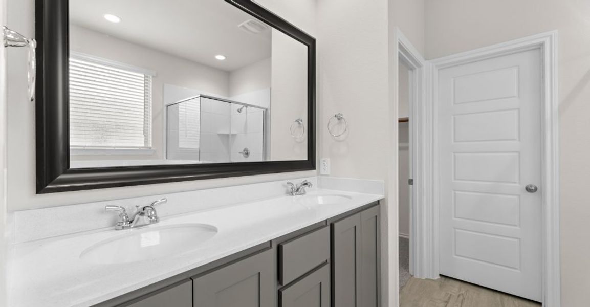 Representative exterior photo of a completed home built from the Willow by Impression Homes in Keeneland, Aubrey, TX (Image 14). Representative exterior photo of a completed home built from the Willow by Impression Homes in Keeneland, Aubrey, TX (Image 14).