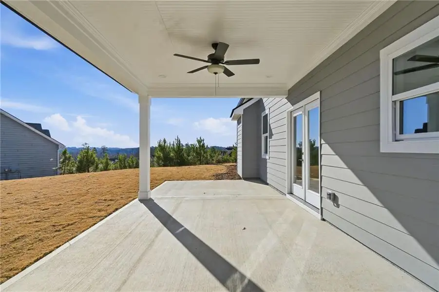 Exterior details and patio area of a home in , Ball Ground (Image 3).