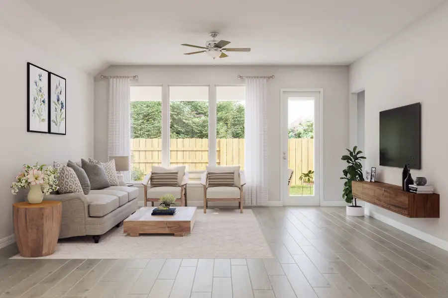 Furnished interior view inside a new home in Woodson’s Reserve, Spring (Image 3).