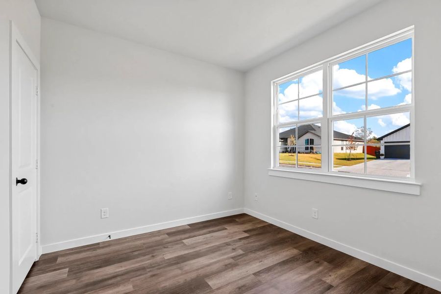 Representative unfurnished interior of a home built from the Garrison II by Cheldan Homes in Stoneview, Glen Rose (Image 81).