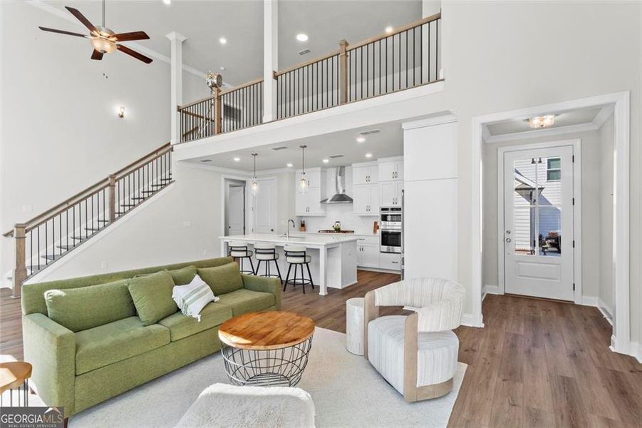 Furnished interior view inside a new home in Promenade at Sawnee Village, Cumming (Image 4).