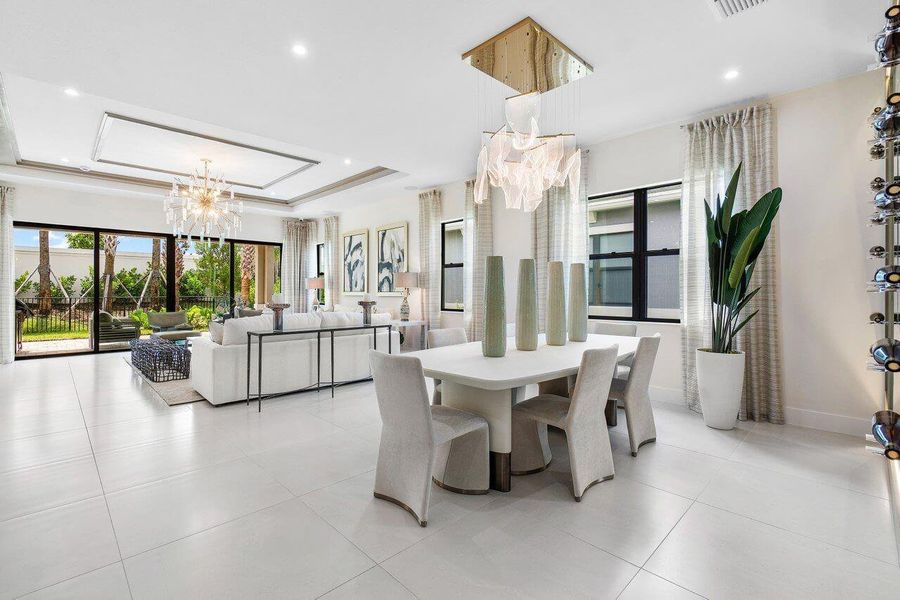 Dining area- Model home not actual home Dining area- Model home not actual home