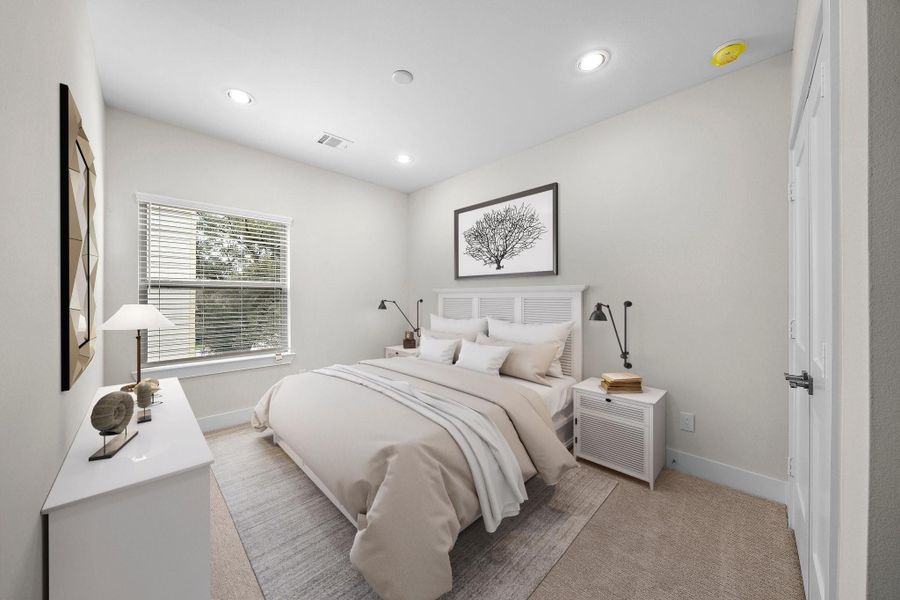Furnished interior view inside a new home in , Houston (Image 15).