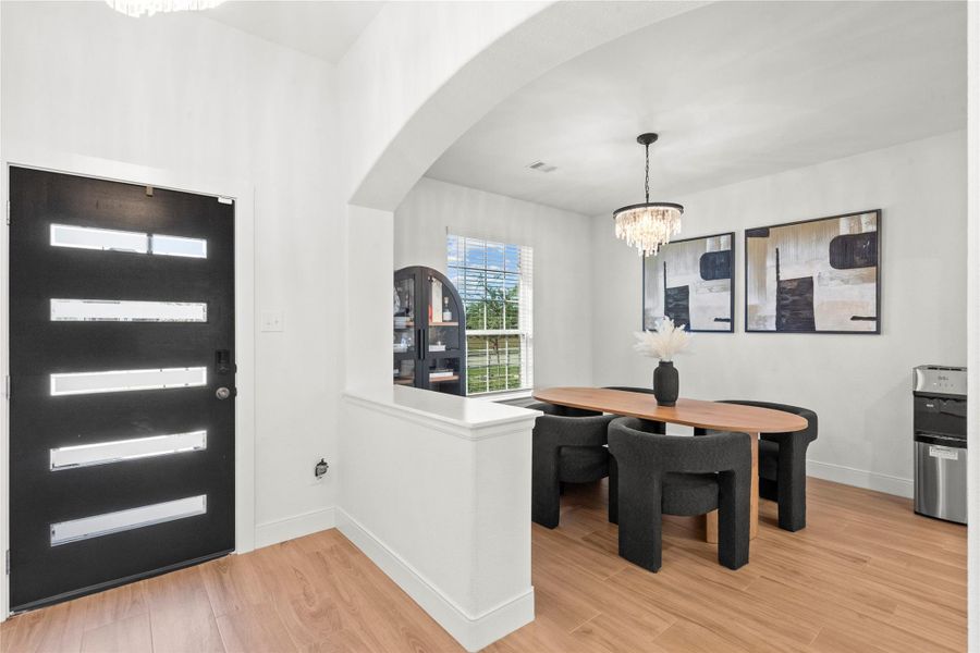 Furnished interior view inside a new home in , Santa Fe (Image 11). Furnished interior view inside a new home in , Santa Fe (Image 11).