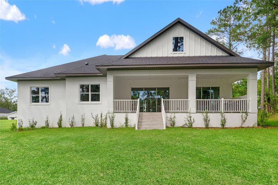 Exterior details and patio area of a home in Southern Hills Plantation, Brooksville (Image 2).