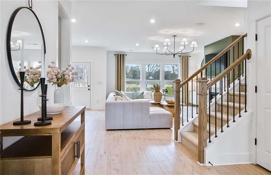 Furnished interior view inside a new home in Hunters Creek, Flowery Branch (Image 10).