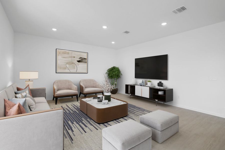 Representative furnished interior of a home built from the Kisko by Centex in Windcress, Cove (Image 5). Representative furnished interior of a home built from the Kisko by Centex in Windcress, Cove (Image 5).