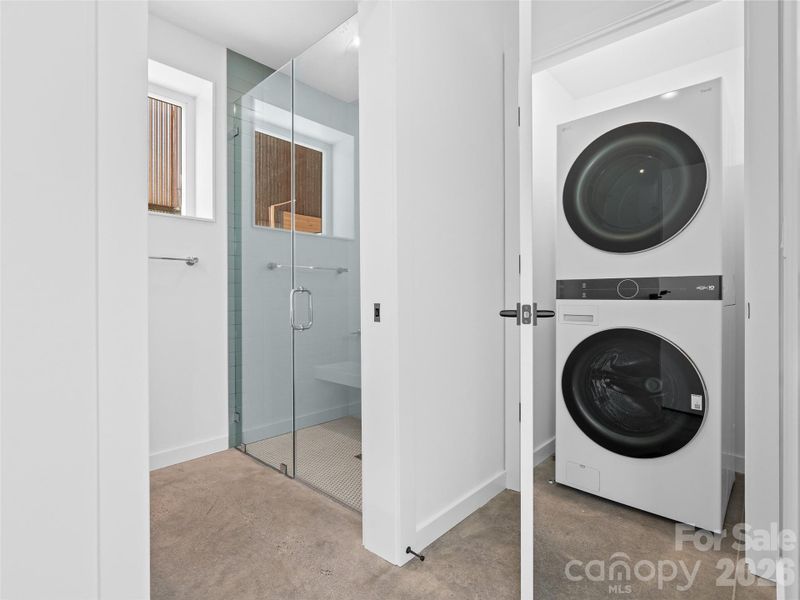Lower level laundry