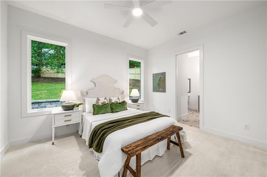 Furnished interior view inside a new home in , Powder Springs (Image 38).