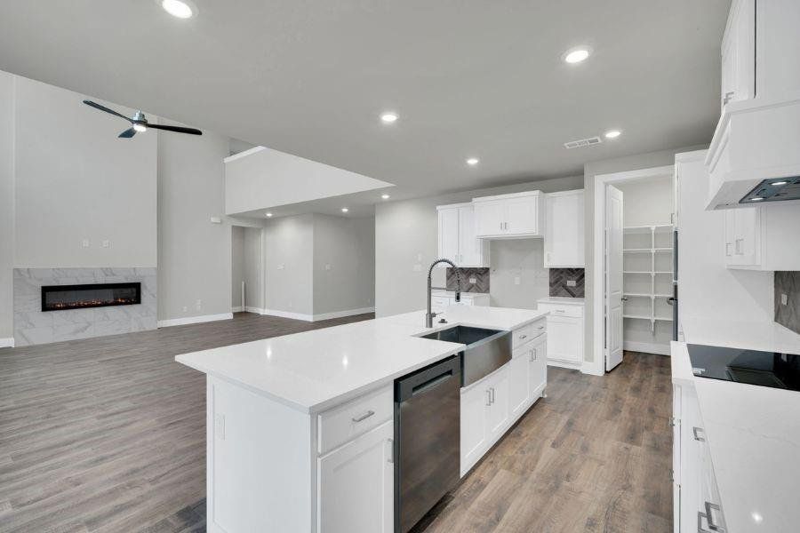 Furnished interior view inside a new home in Westside Preserve, Midlothian (Image 6).