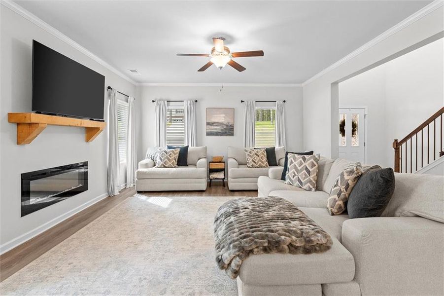 Furnished interior view inside a new home in Fairfield Plantation, Villa Rica (Image 13).