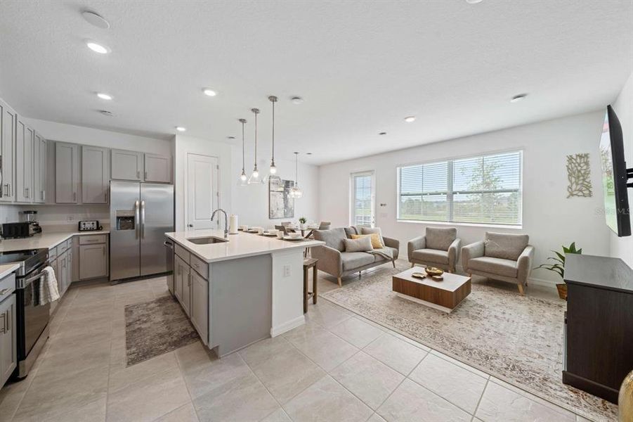 Furnished interior view inside a new home in , Davenport (Image 3). Furnished interior view inside a new home in , Davenport (Image 3).