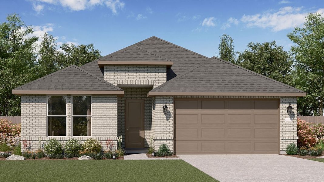 Representative exterior photo of a completed home built from the Wyatt by Risewell Homes in The Canopies, Splendora, TX (Image 2).