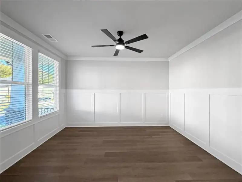 Spacious, unfurnished interior of a new home in Vines at Mill Creek - Legacy Series, Braselton (Image 18). Spacious, unfurnished interior of a new home in Vines at Mill Creek - Legacy Series, Braselton (Image 18).
