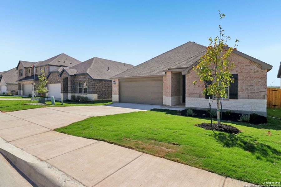 Exterior details and patio area of a home in Arcadia Ridge - Classic Series, San Antonio (Image 21). Exterior details and patio area of a home in Arcadia Ridge - Classic Series, San Antonio (Image 21).