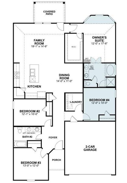 2D floor plan layout of this home in Ambrose, La Marque, TX (Image 4).