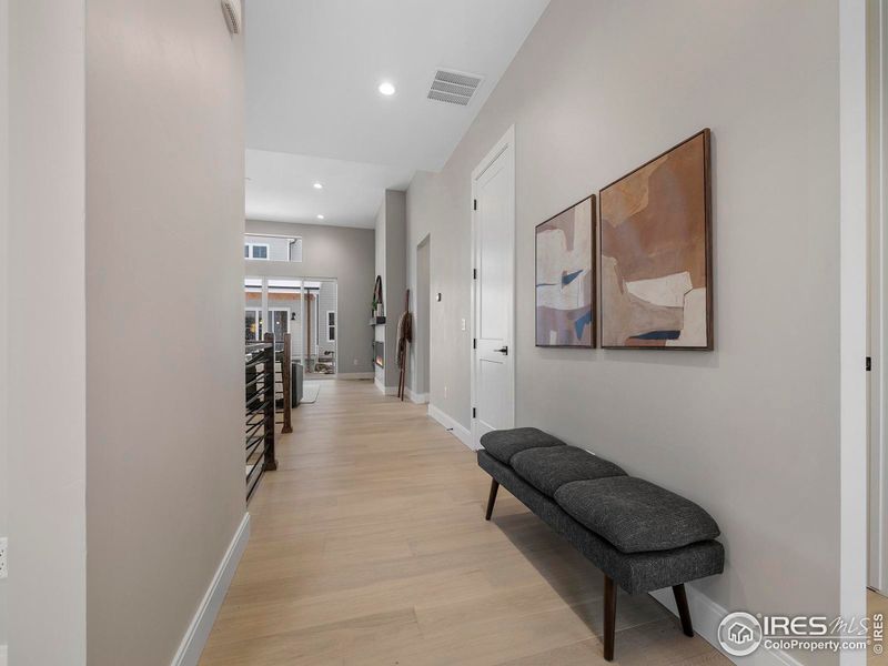 Entry way leads into open floorplan