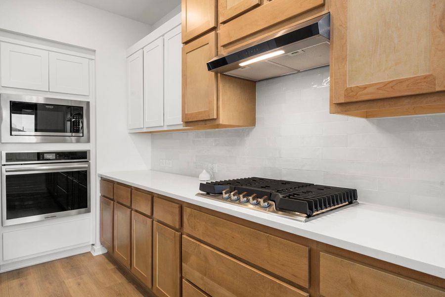 You have a gas range and gas oven here.