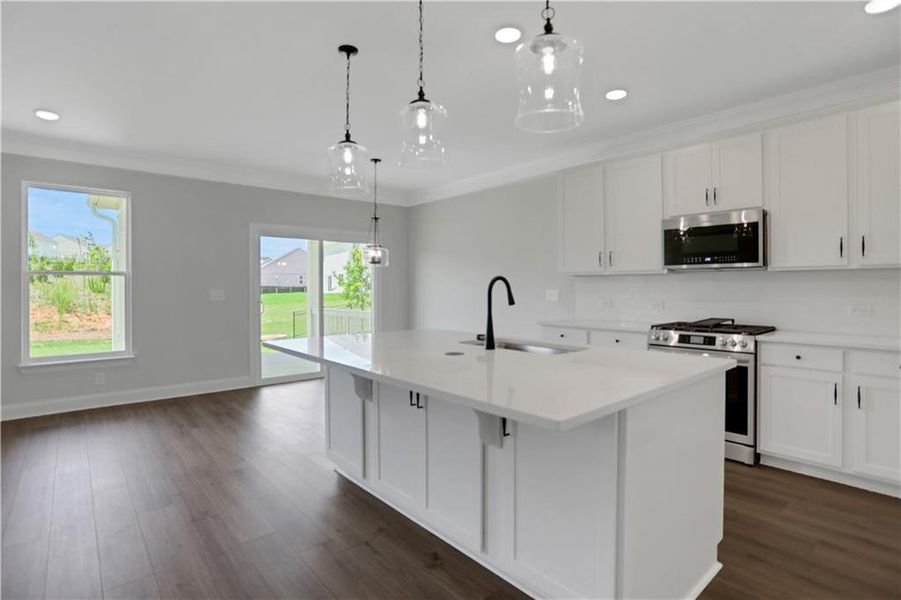 Furnished interior view inside a new home in Twin Lakes, Hoschton (Image 11).