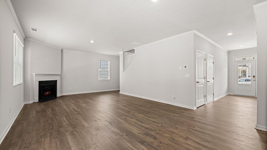 Representative unfurnished interior of a home built from the Galen by D.R. Horton in Braselton Village, Braselton (Image 10).