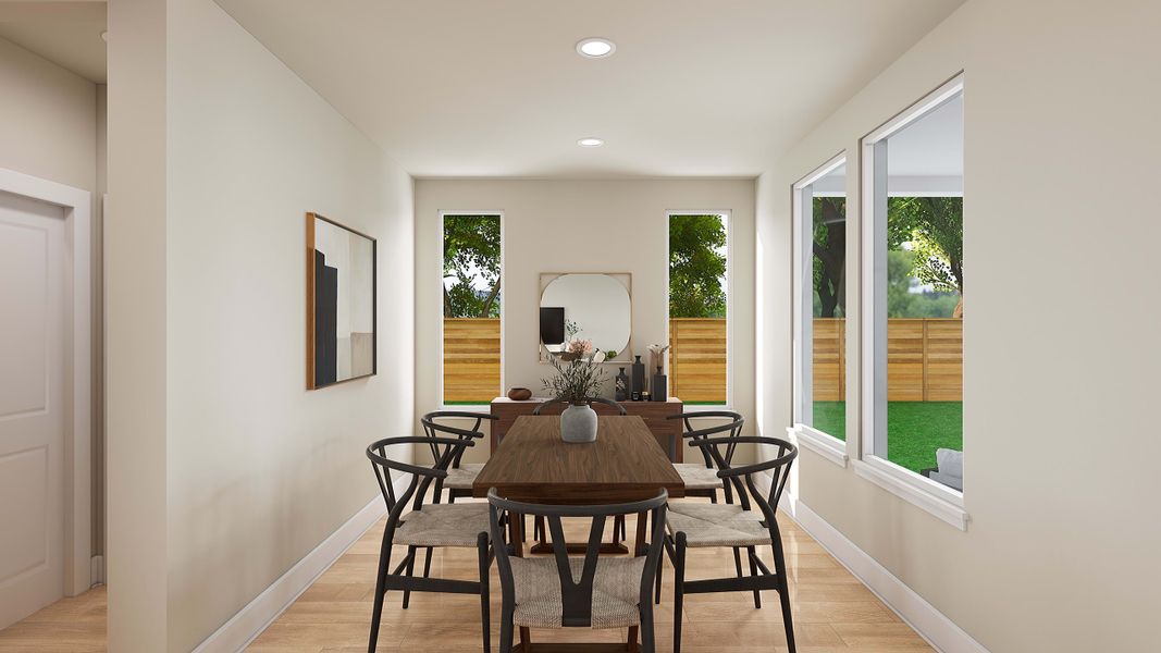 Furnished interior view inside a new home in The Retreat at Harvest, Argyle (Image 6).