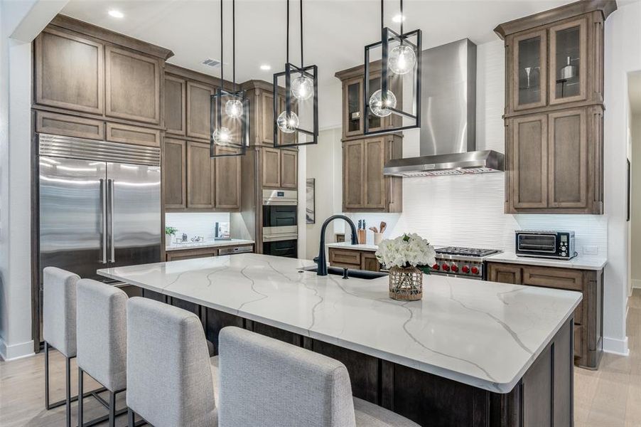 Furnished interior view inside a new home in , Oak Point (Image 28).