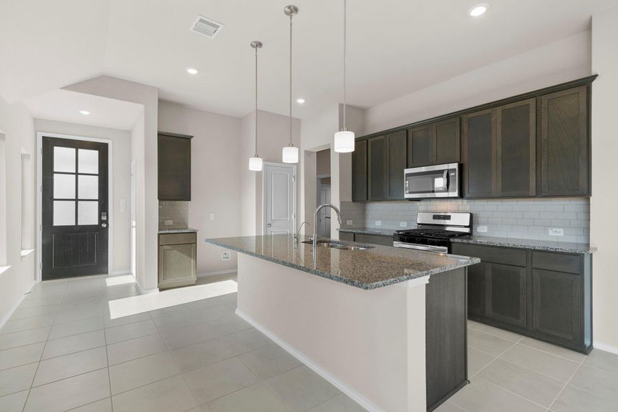 Furnished interior view inside a new home in The Trails 40', New Caney (Image 14).