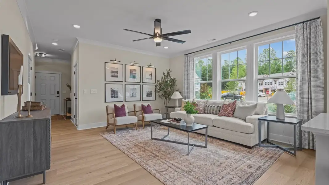 Furnished interior view inside a new home in North First Street Townes, Mebane (Image 5).