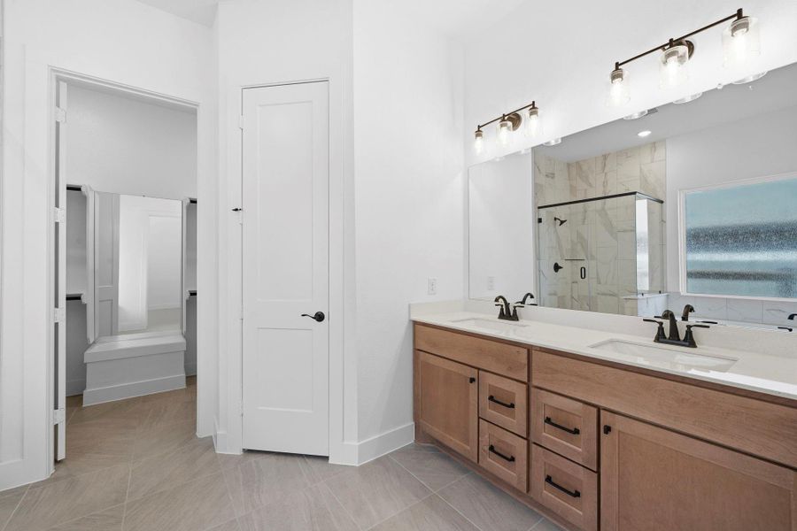 Furnished interior view inside a new home in The Trails, New Caney (Image 10).