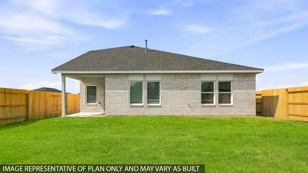 Exterior details and patio area of a home in Sunterra, Katy (Image 3).