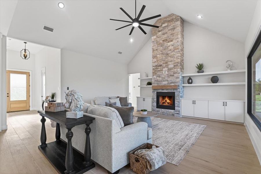 Furnished interior view inside a new home in , Celeste (Image 9).