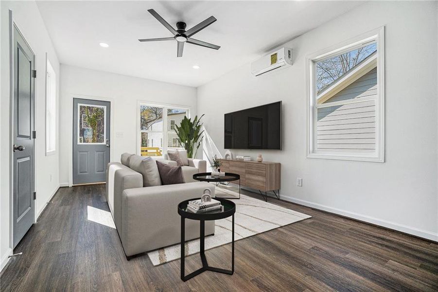 Furnished interior view inside a new home in , Atlanta (Image 4). Furnished interior view inside a new home in , Atlanta (Image 4).