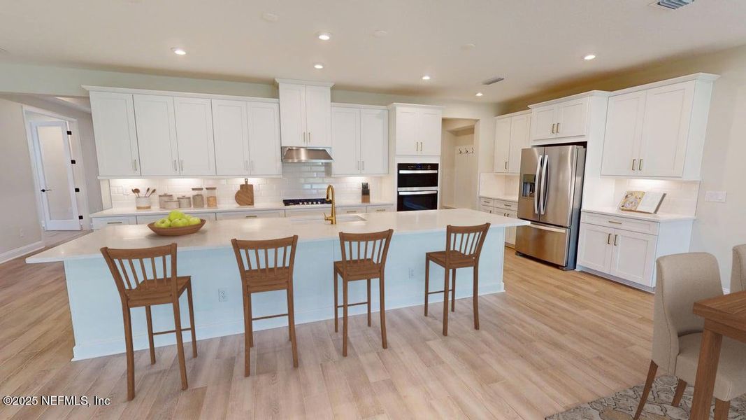 Furnished interior view inside a new home in RiverTown - WaterSong, St. Johns (Image 9).