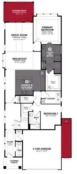 2D floor plan layout of this home in Ellwood, Iowa Colony, TX (Image 5).