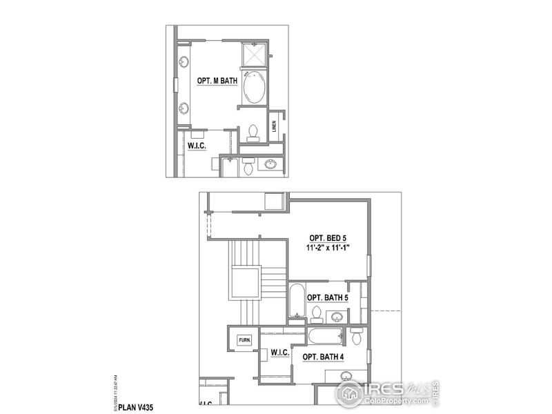 2D floor plan layout of this home in Barefoot Lakes, Longmont, CO (Image 4).