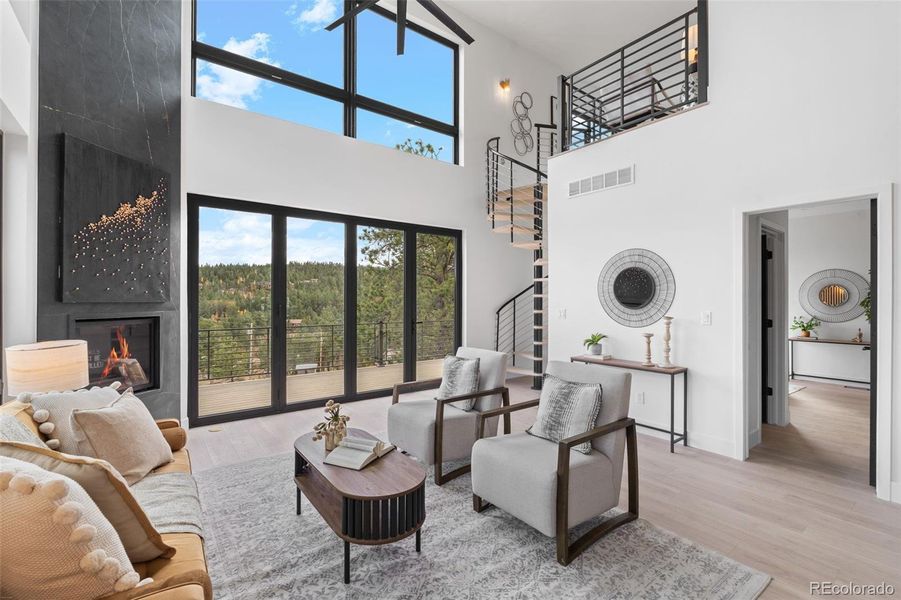 Furnished interior view inside a new home in , Bailey (Image 36).