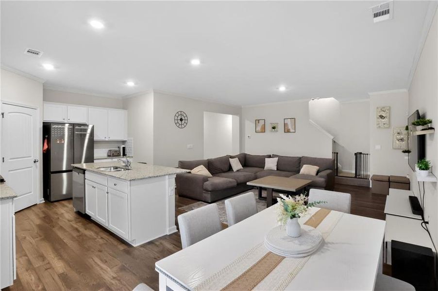 Furnished interior view inside a new home in , Buford (Image 19).
