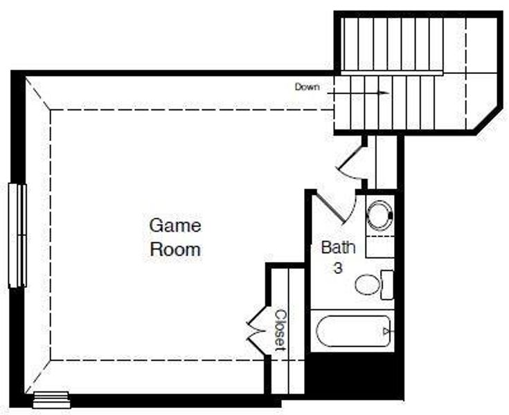 D.R. Horton's Santa Fe floorplan, 2nd floor - All Home and community information, including pricing, included features, terms, availability and amenities, are subject to change at any time without notice or obligation. All Drawings, pictures, photographs, video, square footages, floor plans, elevations, features, colors and sizes are approximate for illustration purposes only and will vary from the homes as built.