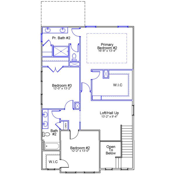 2D floor plan layout of this home in Sweetbrier, Durham, NC (Image 3).