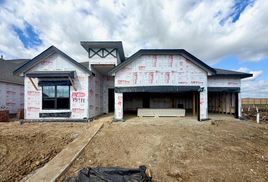 In-progress construction of a new home in Cedar Pointe, Crosby, TX (Image 24).