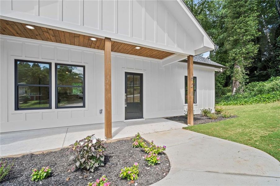 Exterior details and patio area of a home in , Canton (Image 16).
