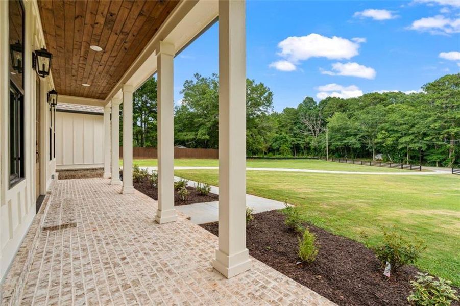 Exterior details and patio area of a home in , Winder (Image 30).