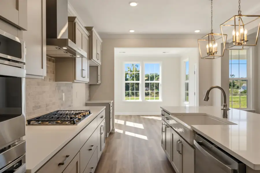 Furnished interior view inside a new home in Ridgecrest at Midway, Anderson (Image 9).