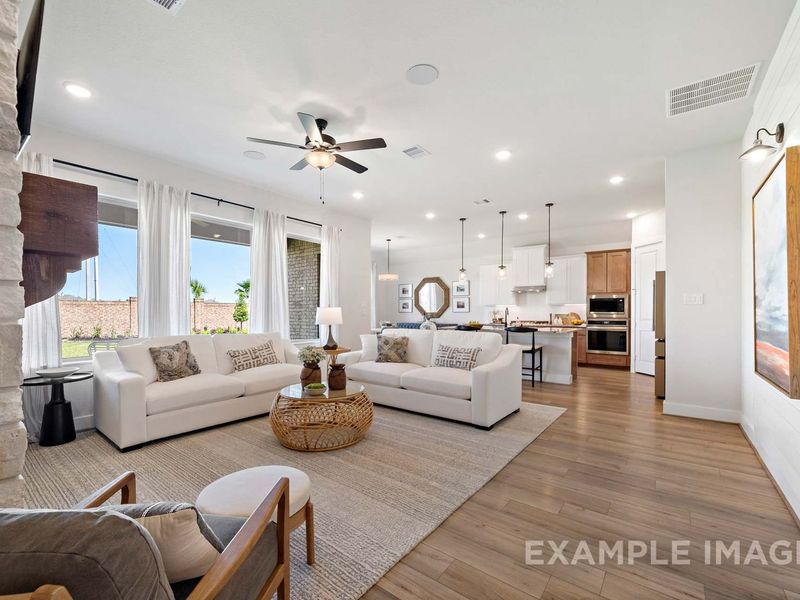 Representative furnished interior of a home built from the The Edward A by Davidson Homes LLC in Lago Mar, Texas City (Image 7).
