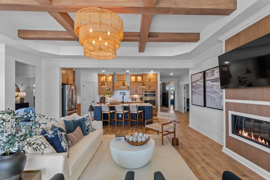 Representative furnished interior of a home built from the The Surfrider by Chesapeake Homes in Coastal Club of the Carolinas, Calabash (Image 27).
