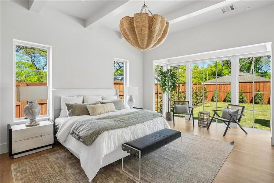 Furnished interior view inside a new home in , Dallas (Image 6).