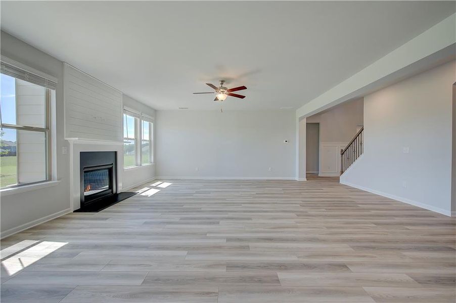 Spacious, unfurnished interior of a new home in Grandview at Millers Mill, Stockbridge (Image 16). Spacious, unfurnished interior of a new home in Grandview at Millers Mill, Stockbridge (Image 16).