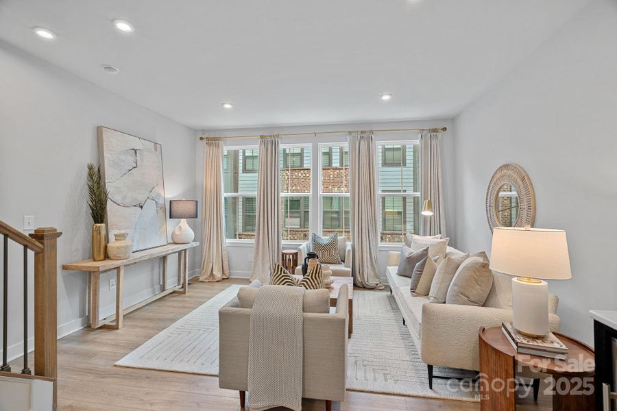 Furnished interior view inside a new home in , Charlotte (Image 22).