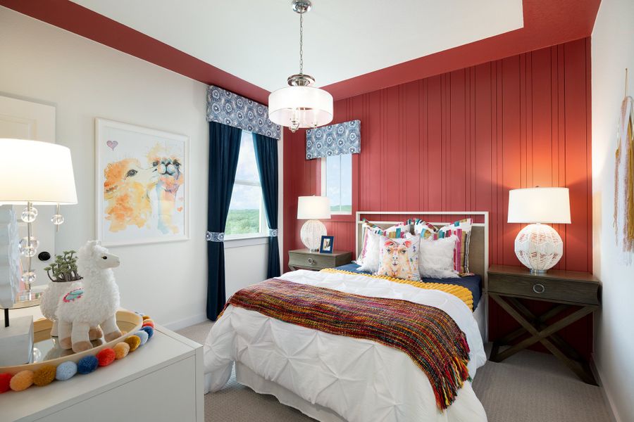 Representative furnished interior of a home built from the Guadalupe by Scott Felder Homes in Esperanza, Boerne (Image 15).