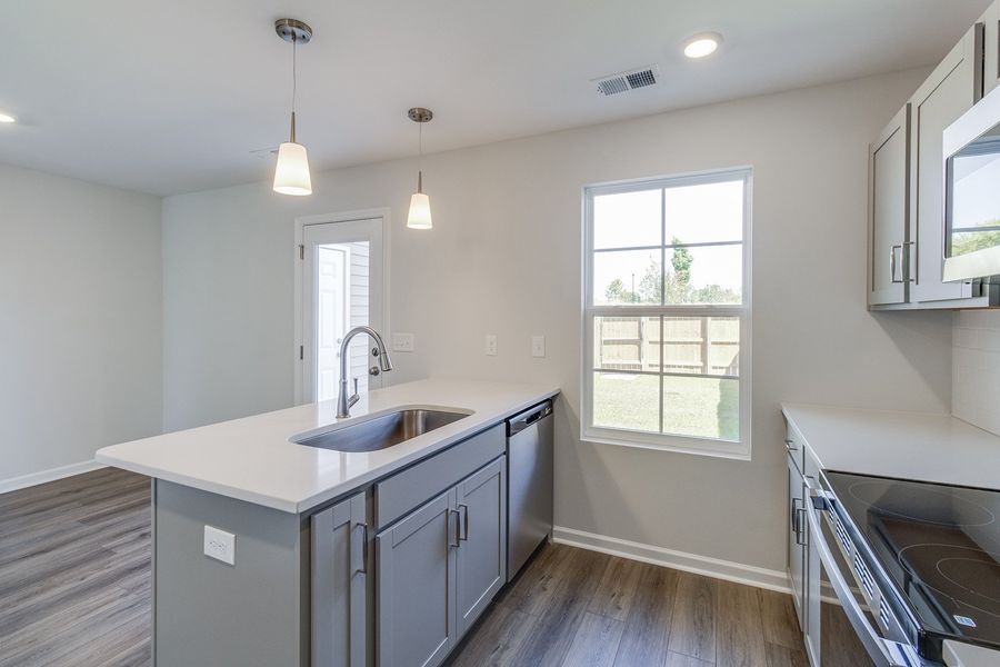 Furnished interior view inside a new home in Astoria, Columbia (Image 10).